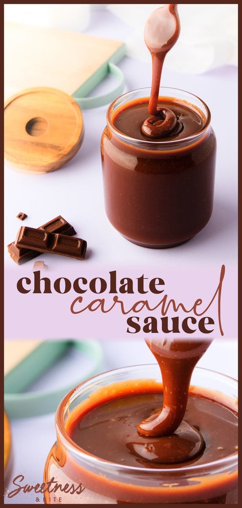 Chocolate Caramel Cheesecake, Decorating Desserts, Ice Cream Sauce, Chocolate Dipping Sauce, Caramel Cheesecake, Caramel Cake, Pale Purple, Dessert Sauces, Syrup Recipe