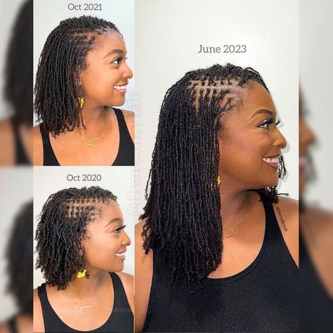 50+ Long Sisterlocks Hairstyles That Are Stylish! - Coils and Glory Sisterlocks Styles Updo, Micro Braids Styles, Micro Braids Hairstyles, Sisterlocks Styles, Short Locs Hairstyles, Micro Braids, Hair Twist Styles, Sisterlocks, Dreadlock Hairstyles