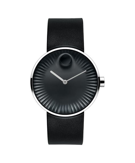 Yves Behar brings his design expertise to Movado's new Edge watch - Acquire Movado Mens Watches, Movado Watch, Modern Watches, Fine Watches, Stainless Steel Watch, Black Watch, Stainless Steel Jewelry, Black Rubber, Cool Watches