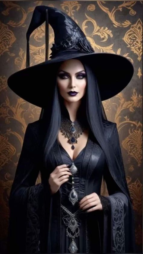 Witchy Aesthetic Outfit, Steampunk Witch, Dark Beauty Fashion, Witch Pictures, Fantasy Witch, Rare Features, Witch Makeup, Beautiful Witch, Fantasy Magic