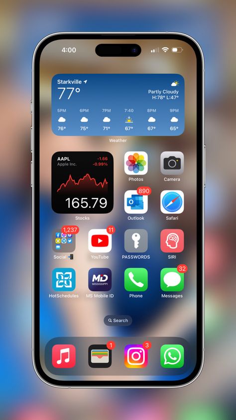 iphone 14 pro Max Iphone 15 Screen, Iphone Setup Homescreen Ideas, Organize Apps On Iphone, Iphone Setup, Homescreen Setup, Laptop Design, Iphone Features, Ios App Iphone, Mobile App Design Inspiration