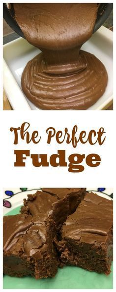 The perfect fudge makes a delicious dessert with plenty of chocolate. The fudge melts in your mouth and is so quick and easy to make. Amish Caramel, Homemade Chocolate Fudge, Weight Watcher Desserts, Fudge Chocolate, Fudge Recipes Chocolate, Homemade Candy, Candy Recipe, Homemade Fudge, Christmas Candy Recipes