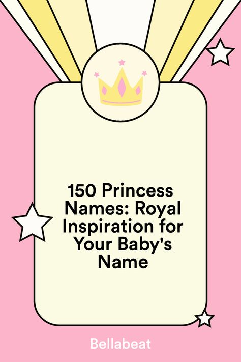 Princess names for babies have been a popular choice for parents for many generations.  These names evoke a sense of grace, elegance, and royalty, and often have a rich cultural and historical significance. With their charm and beauty, these names are perfect for any little princess who is sure to grow up to be confident, poised, and inspiring.  We’ll explore 150 of the most popular and meaningful princess names, along with their meanings.  #bellabeat #babynames #girlnames #royalnames Names Meaning Queen, Queen Names, Princess Names, Names For Babies, Bible Education, Royal Names, Traditional Names, S Name, Beauty Queen