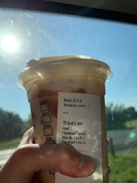 iced hazelnut latte with sweet cream foam and caramel drizzle Sweet Cream Foam, Coffee Names, Starbucks Latte, Caramel Drizzle, Hazelnut Coffee, Sweet Cream, Chocolate Caramel, Starbucks Iced, Starbucks Drinks