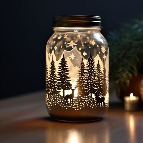 6+ insanely simple crafts you may need to do proper now for Christmas- #Christmas #Crafts #Easy #Insanely #Youll Check more at https://howcandothis.com/diyideas/6-insanely-simple-crafts-you-may-need-to-do-proper-now-for-christmas/ Glass Decoration Christmas, Christmas Crafts Jars, Christmas Light Bottle Ideas, Glass Bottles Christmas Decor, Large Glass Jar Christmas Ideas, Diy Mason Jar Crafts Christmas, Christmas Crafts Glass Jar, Christmas Jars Decorations Craft Ideas, Mason Jar Christmas Crafts With Lights