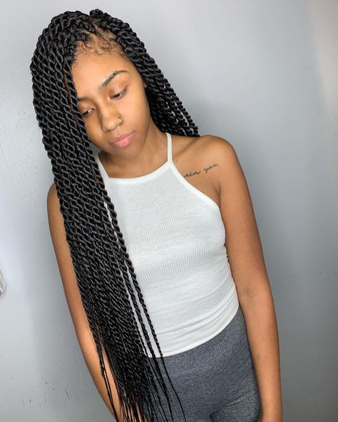 Bri the Multi-Stylist💇🏽‍♀️ on Instagram: “Twisted🌪  BOOK: medium waist length rope twist. • • • • • • • • •  Want this look ? •BOOK WITH BRI• #vastylist #757LACEclosures…” Senglease Twist, Medium Twist Braids, Wigs Hairstyle, Braiding Ideas, Sengalese Twists, Medium Twist, Braiding Hairstyles, Senegalese Twist Hairstyles, Senegalese Twists