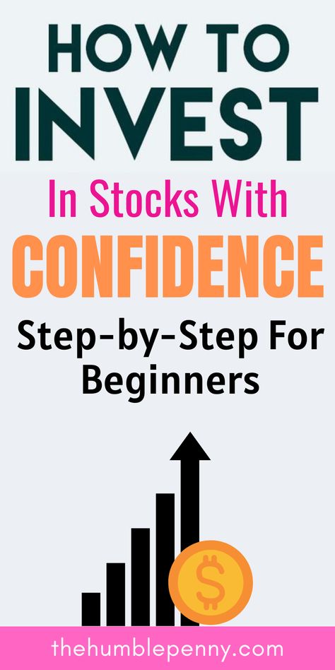 Step-by-Step guide for beginners on how to invest in stocks in the stock market. Learn how to start investing with confidence and make your best ... Learn Stock Market, Stocks For Beginners, Invest In Stocks, Stock Market For Beginners, Stocks And Shares, Dividend Investing, Money Strategy, Investing Strategy, Money Management Advice