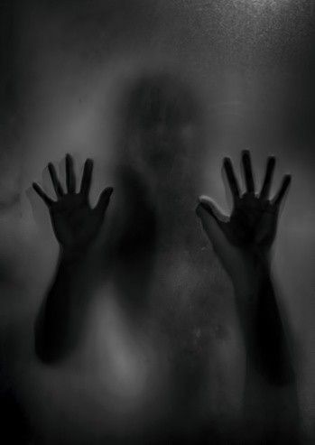 Horror Ghost, Ghost Girl, The Shadow, Premium Photo, Frosted Glass, The Light, Ghost, Glass