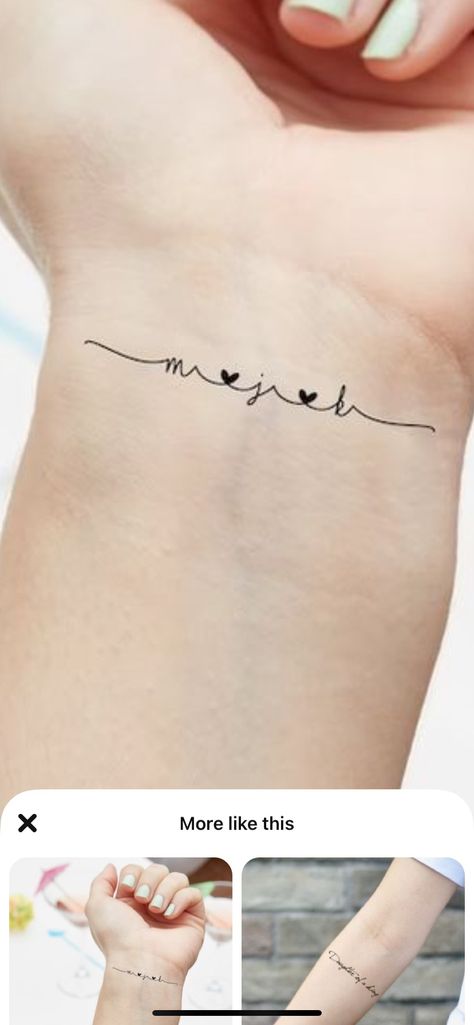 Four Daughters Tattoo, Intertwined Initials Tattoo, Delicate Family Tattoos For Women, Cute Mom Tattoos Small, Tatoo Ideas Of Your Kids, Kid Tattoos For Moms Small, Mother Of 3 Tattoo Ideas Small, Delicate Family Tattoo, Tattoo Ideas Female For Family