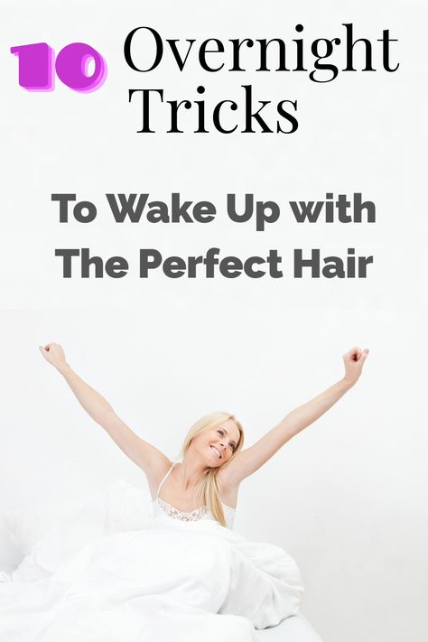 Do you think waking up with perfect hair is an impossible thing to achieve, only seen in movies? Fortunately you were wrong! We have compiled the most effective methods for you to wake up with perfect hair every morning. Try these out and enjoy feeling like women in shampoo bilboards! #beautyhacks #hairtips Bedtime Hair Routine, How To Wake Up With Perfect Hair, Hair Styles To Sleep In, Hairstyles To Sleep In, Hair Morning Routine, Morning Hair Routine, Sleeping With Wet Hair, Photo Of A Woman, Fashion Style Tips