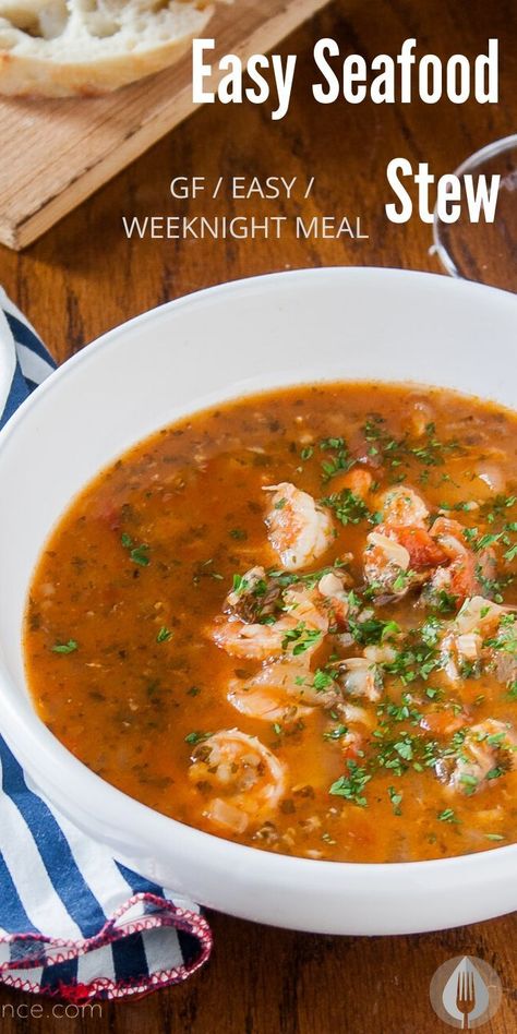 Seafood Stew Recipes, Fish Stew Recipes, Seafood Soup Recipes, Shrimp Stew, Shrimp Soup, Seafood Chowder, Seafood Stew, Easy Seafood, Seafood Soup