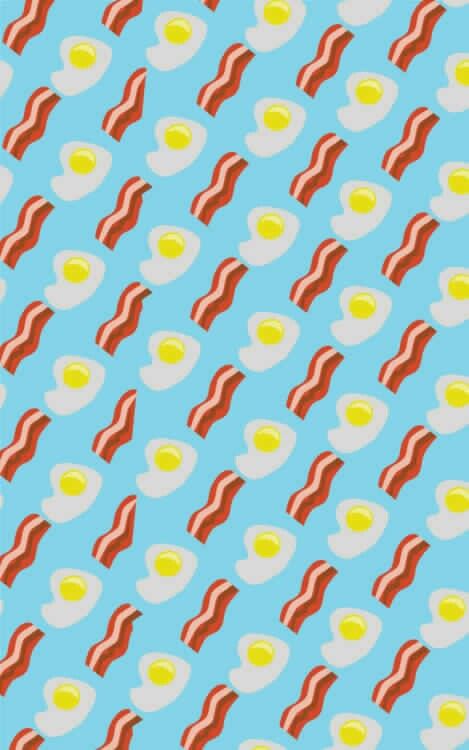 Eggs and Bacon Bacon Wallpaper, Bacon Drawing, Bacon Tattoo, Gfx Background, Bacon Dinner, Ipad Backgrounds, Bacon Art, Aesthetic Paintings, Bacon Funny