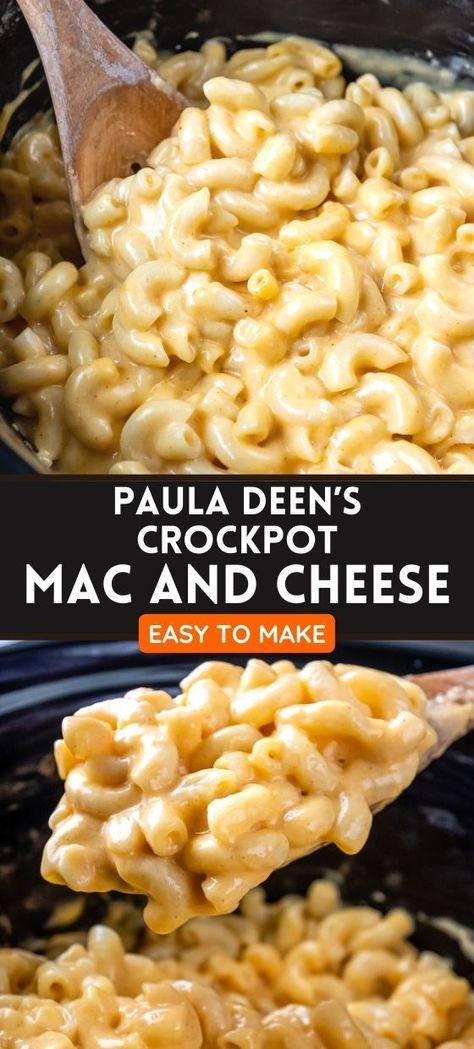 Oct 23, 2021 - This meal is every kid’s dream. Forget about store-bought ready-to-make mac and cheese, this is the real deal, and your kids will love it. Paula Deen Crockpot Mac and Cheese is easy to make, cheesy, and delicious. There’s something about slow-cooking food that makes it taste better than food cooked on the stovetop. The best...Read More Crock Pot Mac And Cheese Paula Deen, Paula Seen Crock Pot Macaroni, Mac And Cheese Crock Pot Recipes, Crockpot Mac Cheese Easy, Paula Dean Crockpot Mac & Cheese, Paula Dean Macaroni And Cheese Crockpot, Paula Deans Crockpot Mac N Cheese, Slow Cooker Mac N Cheese Recipes, Crock Pot Mac Cheese Recipes