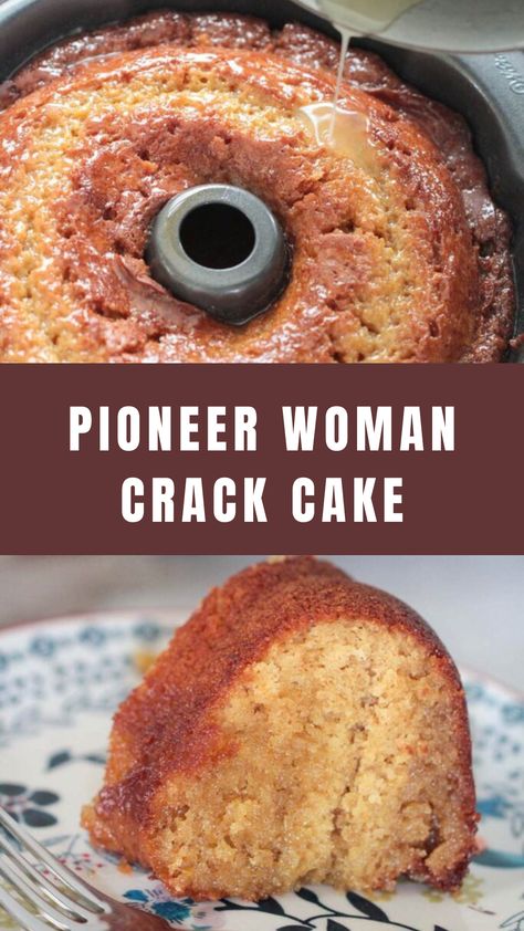 Pioneer Woman Crack Cake Cake Mix Recipes With Pudding, Recipes With Pudding, Hot Cake, Cake Mix Desserts, Cake Delicious, Stick Butter, Food Time, Duncan Hines, Savory Cakes