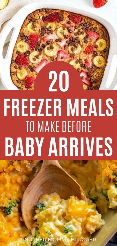 Pregnancy Freezer Meals, Freeze Meals, Freezer Dinners, Freezer Friendly Meals, Freezable Meals, Freezer Meal Planning, Make Ahead Freezer Meals, Meal Train Recipes, Healthy Freezer Meals