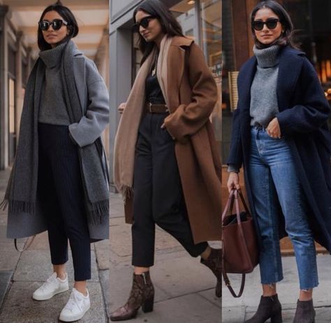 Grey Wool Coat Outfit, Outfits For Cold Weather, Grey Coat Outfit, Wool Coat Outfit, Sweaters Trendy, Winter Apparel, Diy Winter, Chic Winter Outfits, Winter Fashion Outfits Casual