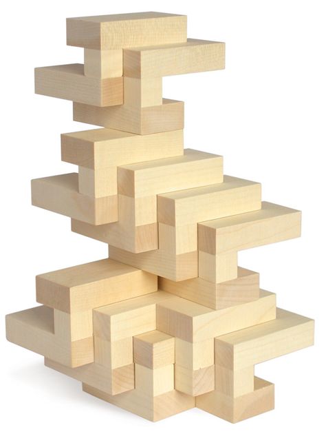 5 of the best imported toys-Gropius Architectural Blocks, an Italian Toy - unusual toys #ad Modular Sculpture, Wall Units With Fireplace, Wooden Marble Run, Building Blocks Design, Blocks For Kids, Imagination Toys, Wooden Building, Wooden Building Blocks, Classic Building