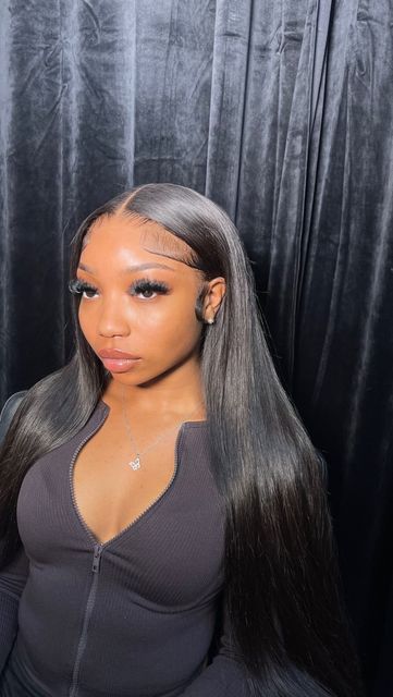 28 Inch Buss Down, 30 Inch Middle Part Wig, Middle Part Buss Down Leave Out, 30 Inch Jet Black Middle Part, Black Bust Down Middle Part, Buss Down Middle Part With Layers, Black 30 Inch Buss Down, Middle Part 30 Inch Wig, 30 Inch Bussdown Middle Part Straight