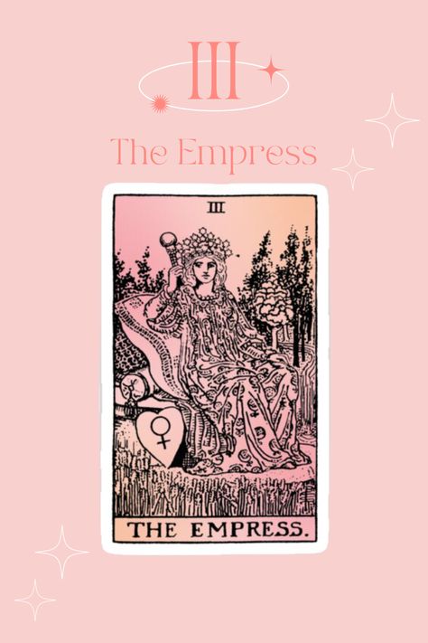 The Empress Card, Empress Card, The Empress Tarot, Tarot Cards Major Arcana, Symbol Of Creation, Empress Tarot Card, Empress Tarot, Tarot Magic, Tarot Art