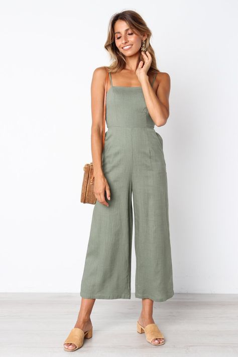 Indie Jumpsuit Women Jumpsuit Outfits, Jumpsuit Outfit Casual, Jumpsuit Outfits, Tailored Clothes, Jumpsuit Outfit, Jumpsuit Pattern, Mode Ootd, Causual Outfits, Outfits Verano