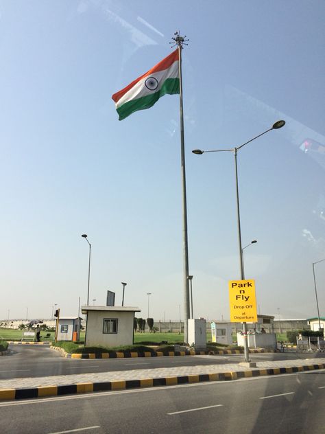 The Indian Flag hoisted near Indira Gandhi International Airport, New Delhi India Airport New Delhi, Indra Gandhi International Airport, Indian Airport, India Airport, Rajiv Gandhi International Airport, Indira Gandhi International Airport, Gap Year Travel, Delhi Airport, Rajiv Gandhi