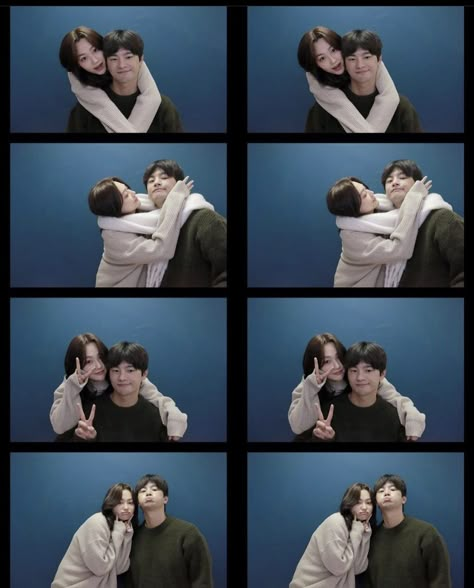 Photo Box Couple Pose, Photo Booth Poses Couple, Photobox Ideas Pose Couple, Photobox Pose, Studio Photoshoot Ideas, Photobooth Pictures, Studio Poses, Couple Poses Reference, 사진 촬영 포즈