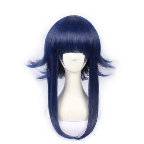 PRICES MAY VARY. Material: 100% Heat Resistant Synthetic Fiber Wigs Function: It can be used for Halloween, daily use, theme party, cosplay, or any other occasion package:1 pcs wig+ 1 wig cap Fashion Full Party Wig,Natural looking and soft touch Blue Cosplay Wig, Blue Cosplay, Mullet Wig, Kawaii Wigs, Crochet Wig, Child Free, Anime Wigs, Wig Straight, Wig Party