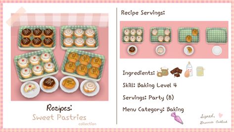 Sweet Pastry Roll collection  | Littlbowbub Baking Bowl, Sweet Pastry, Sims 4 Cc Furniture, Sweet Pastries, Sims 4 Cc Finds, Rolls Recipe, Sims 4 Cc, Sims 4 Mods, No Bake Desserts