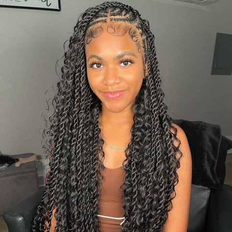 PRICES MAY VARY. Length and weight :The length braiding human hair is from 16’’ to 28’’, and the weight is 50g per pack. One pack has 1 bundle braids. If you like full head braids, we recommend you purchase 4-5 packs. Hair Quality:Bulk Human Hair for Micro Braiding Hair is made with 100% Raw and Unprocessed Human Hair, All the cuticles intact and aligned in the same direction. Hair Material:The human hair for braiding is made of 100% unprocessed 10A Brazilian virgin human hair, Natural and healt Cool Braids For Black Women, Head Braids, Human Hair For Braiding, Black Braided Hairstyles, Era Aesthetic, Healing Era, Feed In Braids Hairstyles, Braided Hairstyles For Teens, Box Braids Hairstyles For Black Women