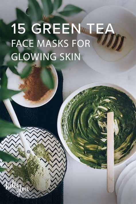 Green Tea Mask Recipe, How To Make Green Tea Face Mask, Green Tea Mask Diy, Matcha Face Mask Diy, Green Tea On Face, Alovera For Skin Face Masks, Green Tea Face Mask Diy, Crunchy Lifestyle, Matcha Mask