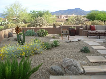 Arizona landscapes...about to be a regular sight for me! via ANOZYRA landscape services. Arizona Backyard Landscaping, Desert Landscaping Backyard, Desert Backyard, Arizona Backyard, Yard Plants, Arizona Landscape, Desain Lanskap, Drought Resistant, Large Backyard