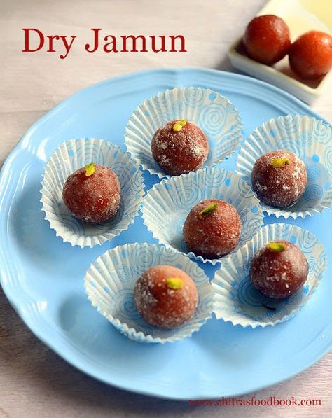 Dry Gulab Jamun Recipe Using Ready mix - Dry jamun with MTR instant gulab jamun mix with step by step recipe Dry Gulab Jamun Recipe, Dry Jamun Recipe, Gulab Jamun Recipe, Jamun Recipe, Saffron Threads, Dry Coconut, Gulab Jamun, Cardamom Powder, Chapati