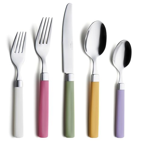 PRICES MAY VARY. ANNOVA silverware / cutlery set - stainless steel with colored handles, Service for 4; Including: Dinner Forks, Dinner Knives, Dinner Spoons, Dessert Spoons; Premium quality stainless steel, Mirror polished. Best for dinner parties, family meal, picnics, camping, indoor and outdoor use. Dishwasher Safe. ANNOVA Stainless Steel Flatware/Cutlery Set - Color Handles Cute Silverware Set, Antique Flatware, Cutlery Set Stainless Steel, Flatware Sets, Steel Mirror, Utensils Set, Cutlery Sets, Salad Fork, Dinner Fork