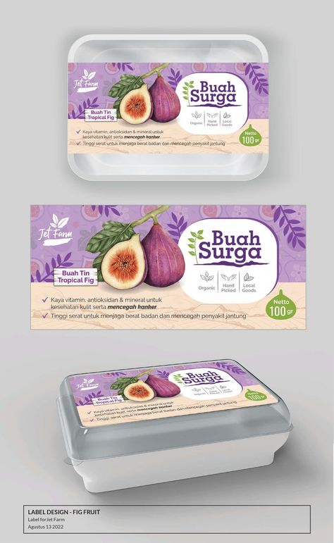 Fruit Label Design, Fruit Labels, Food Business Ideas, Fig Fruit, Packaging Template Design, Packaging Label Design, Modern Packaging, Food Ornaments, Food Graphic Design