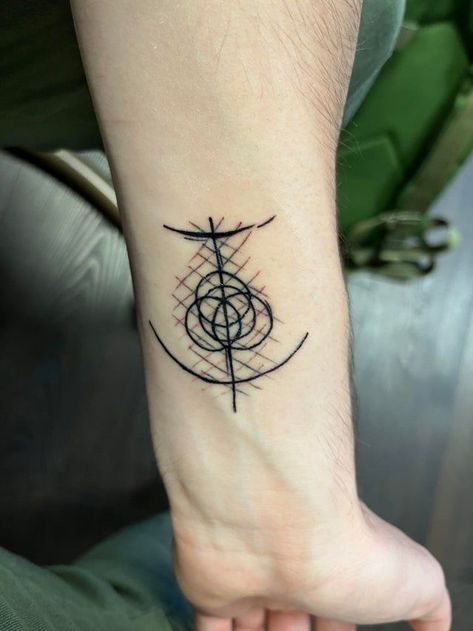 Elden Ring Tattoo, Ring Tattoo Ideas, Dark Souls Tattoo, Ring Tattoo Designs, Ring Tattoo, Soul Tattoo, Gaming Tattoo, Ring Tattoos, Modern Tattoos