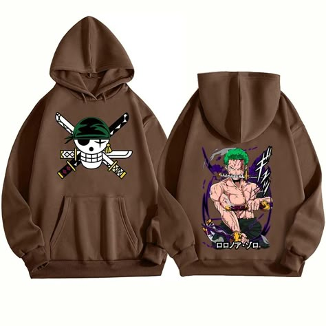 One Piece Clothes Anime, Zoro Jolly Roger, One Piece Gear 5, Hoodie Man, One Piece Hoodie, One Piece Zoro, Straw Hat Pirates, رورونوا زورو, One Piece Ace