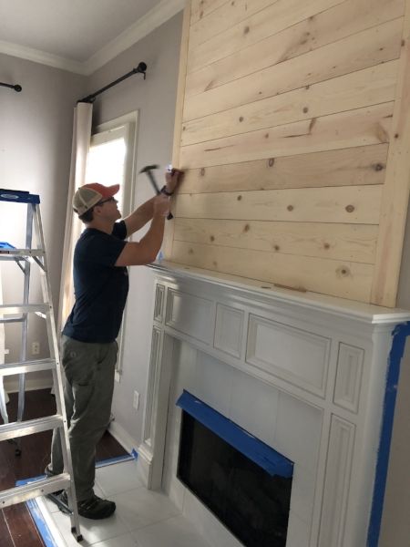 Dreams Diy Shiplap Fireplace, Dream Fireplace, Fireplace Redo, Farmhouse Shiplap, Diy Fireplace Makeover, Shiplap Fireplace, Diy Shiplap, Farmhouse Fireplace, Fireplace Remodel