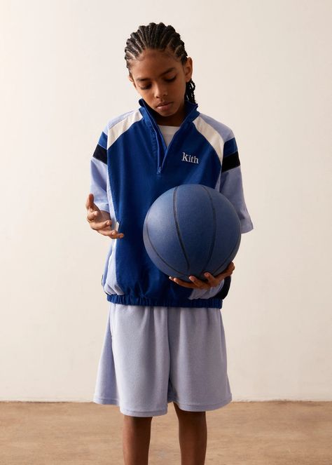 Kith Kids Summer 2024 Lookbook 2024 Lookbook, Kids Presents, Terry Romper, Kids Sportswear, Summer 2025, Kids Basketball, Tennis Club, Mixed Kids, Preppy Summer