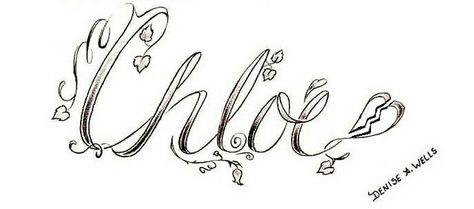 Chloe Chloe Name, Daniel Tattoo, Cursive Tattoos, Name Tattoo Designs, Name Wallpaper, Custom Tattoo Design, Tattoos For Daughters, Name Tattoo, Name Tattoos