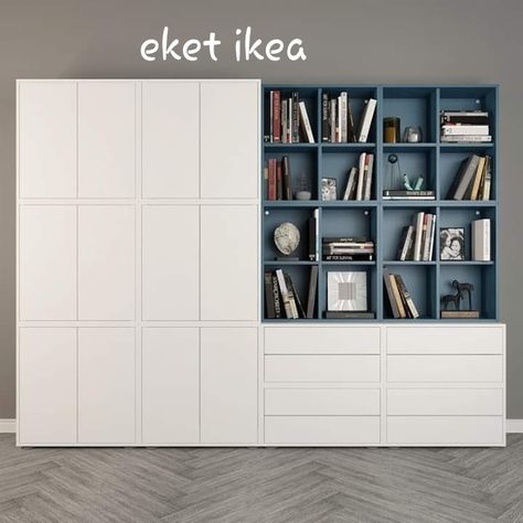 Eket Ikea, Ikea Eket, Besta Ikea, تصميم الطاولة, Casa Loft, Ikea Ideas, Ikea Bedroom, Ikea Besta, Decor Storage