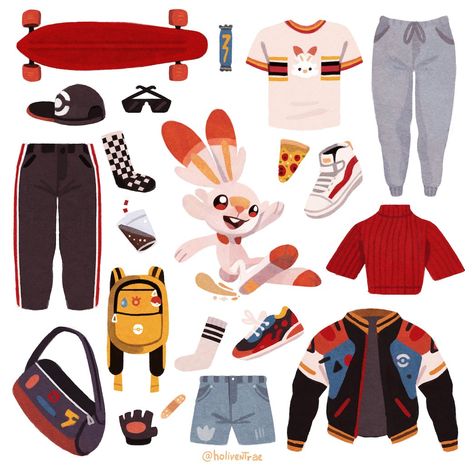 Pokemon Trainer Outfits, Pokemon Clothes, Pokemon Starters, Body Outfit, Trainers Fashion, Trench Jacket, Outdoor Fashion, Art Practice, Pokemon Trainer