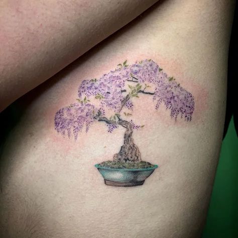 136 Remarkable Wisteria Tattoo Ideas For Enhancing Self Protection Wisteria Tree Tattoo, Wisteria Tattoo, Small Hummingbird Tattoo, Self Protection, Tattoos 2024, Feelings Of Love, Skin Drawing, Tree Tattoo Designs, Vine Tattoos