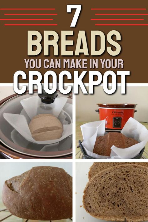 7 simple and delicious bread recipes you can easily make in your crockpot. From classic white bread to flavorful herb loaves, these recipes are perfect for beginners and seasoned bakers alike. Enjoy the warm aroma of homemade bread filling your kitchen without the hassle of traditional baking methods. These crockpot bread recipes are convenient, easy to follow, and require minimal ingredients. Perfect for family dinners or casual gatherings, bring fresh-baked goodness to your table. Bake Bread In Instant Pot, Slow Cooker Recipes Bread, Baking Bread In Crockpot, Slow Cooker Bread Easy, Frozen Bread Recipes, Bread In A Crockpot, Easy Crockpot Bread Recipes, Crock Pot Bread Easy, Bread In Crockpot Recipe