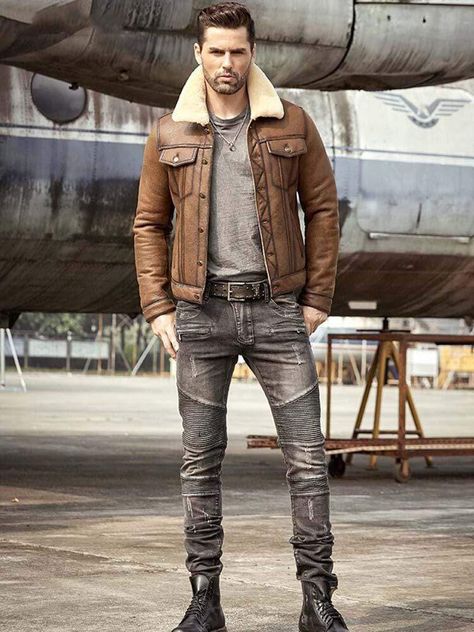 Customised Jacket, Leather Jacket Outfit Winter, Men Vintage Style, Leather Shirt Jacket, Jacket Drawing, Winter Jacket Outfits, Short Leather Jacket, Winter Leather Jackets, Leather Jacket For Men