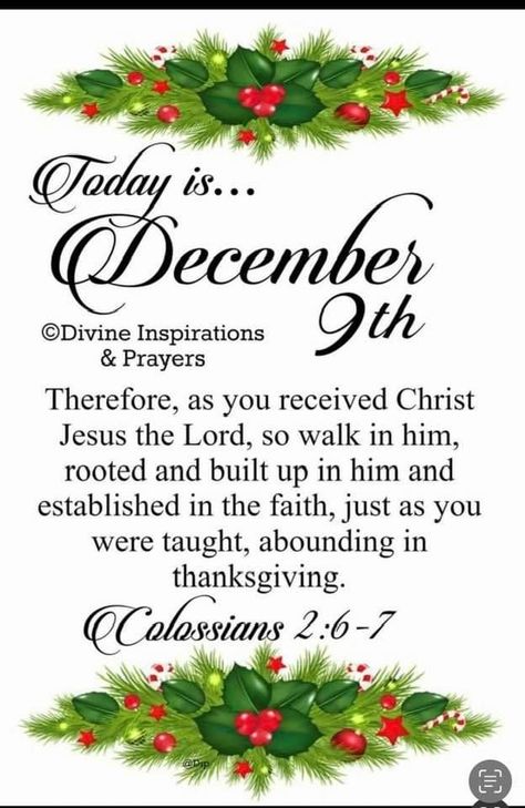 December Blessings, December 8 Blessings, December 9 Blessings, December 5th Blessings, December 6 Prayer, December 21 Bible Verse, Daily Bible Devotions, Colossians 2, Year Quotes