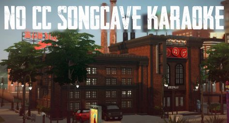 No CC SongCave karaoke bar Sims 4 Karaoke Bar, Sims 4 Karaoke, Karaoke Bar, San Myshuno, Free Sims 4, Sims 4 Build, More Pictures, Karaoke, The Sims