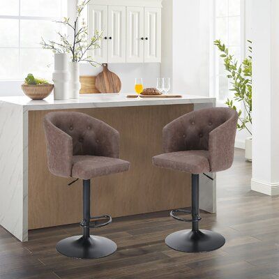 Kitchen Island Barstools, Island Barstools, Coffee Room, Rubber Ring, Bar Height Stools, Adjustable Bar Stools, Swivel Stool, Swivel Seating, Kitchen Bar Stools