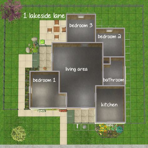 Sims 4 Hus, Sims 3 Houses Ideas, Casas The Sims Freeplay, Sims 4 Houses Layout, Rumah Minecraft Sederhana, Sims Mobile, Sims Freeplay Houses, Easy Minecraft Houses, Sims 4 House Plans