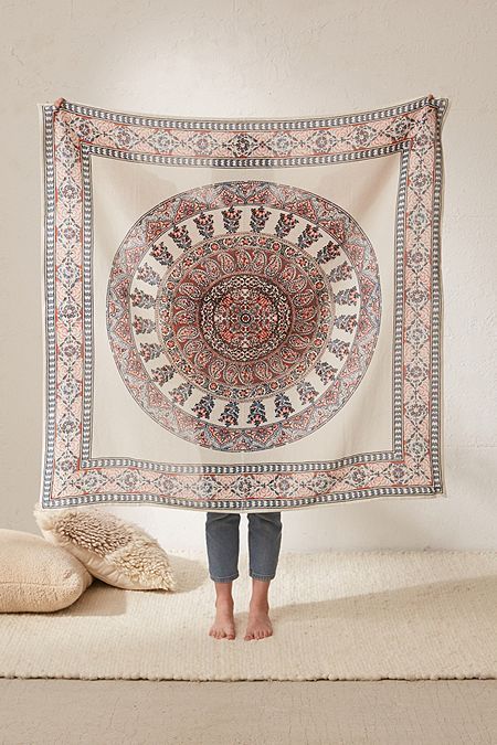 Room Tapestries, Boho Wall Tapestry, Bedroom Adult, Wall Tapestry Bedroom, Mom Cave, Chic Bedrooms, Interior Design Colleges, Girl Bedrooms, Room Tapestry