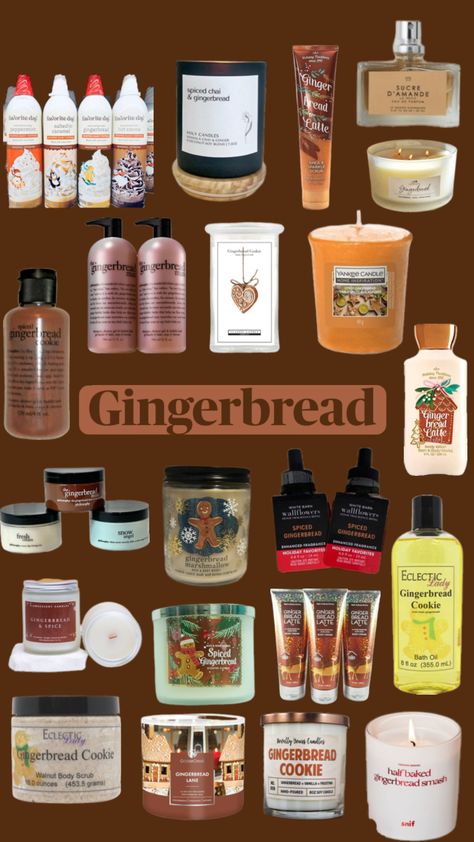 Gingerbread holiday scents #gingerbread #christmas #holiday #seasonal #scents #winter Christmas Self Care Aesthetic, How To Smell Like Winter, How To Smell Like Christmas, Christmas Shower Routine, Winter Smells, Christmas Skin Care, Christmas Smells, Jeremy Fragrance, Fall Smells